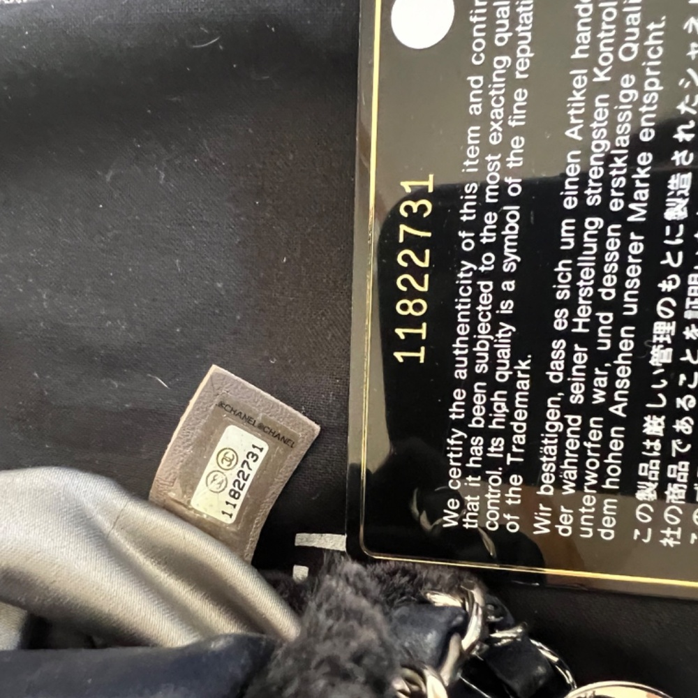 Authentic Chanel - Lapin Rabbit Fur and Leather Classic Single Flap Handbag - Picture 15 of 16